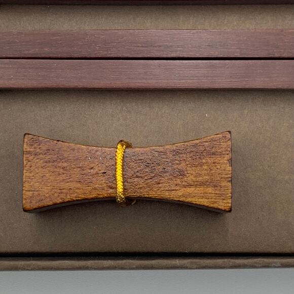 Set of 2 World Market Chinese Chopsticks Wooden with Gold Tone NEW - Picture 3 of 6